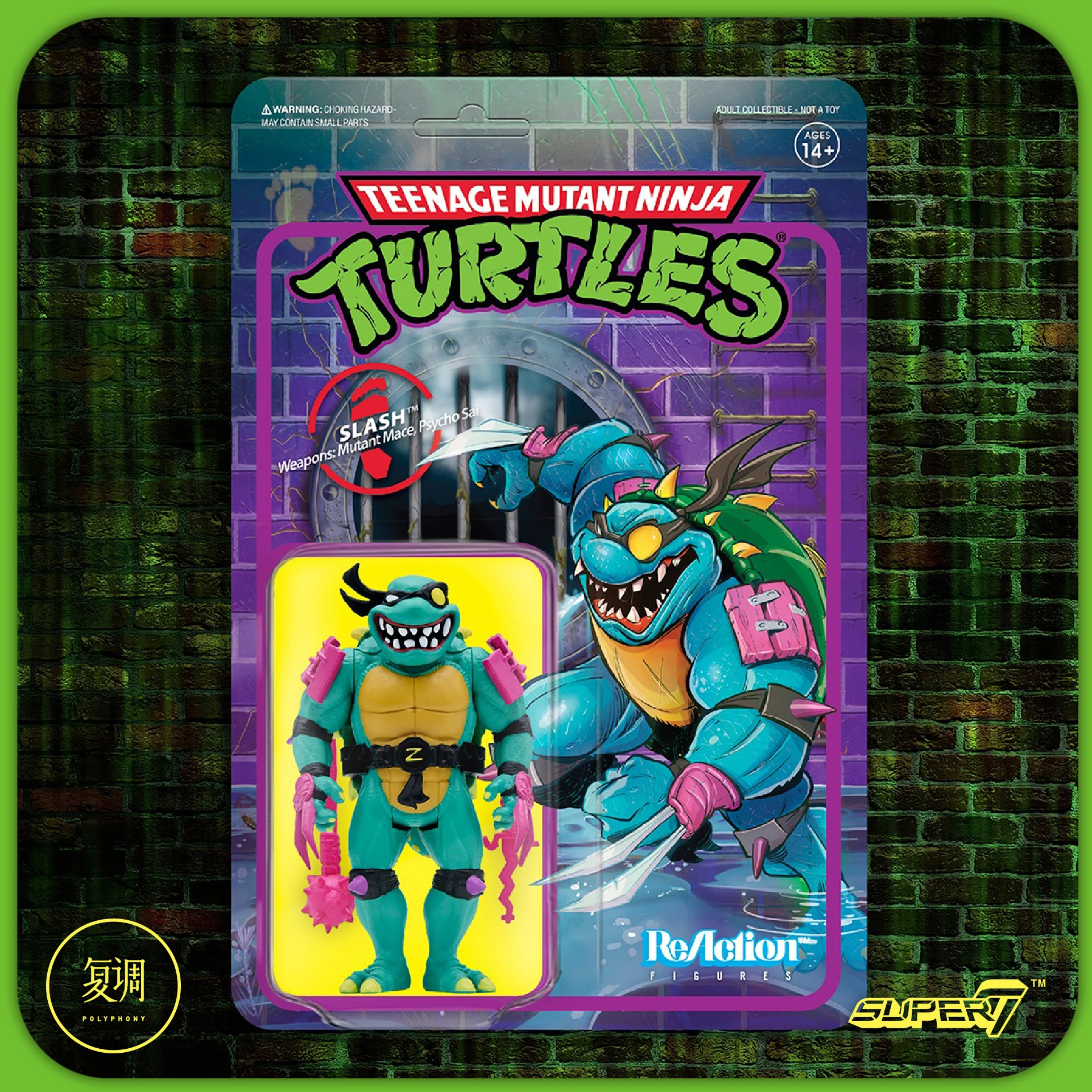 thumbnail image 1 of Tarjeta colgante original Super7 Teenage Mutant Ninja Turtles Serie 4 Bad Turtles Rush Mutants Juguetes Pasatiempos Figuras de acción Regalos, 1 of 5