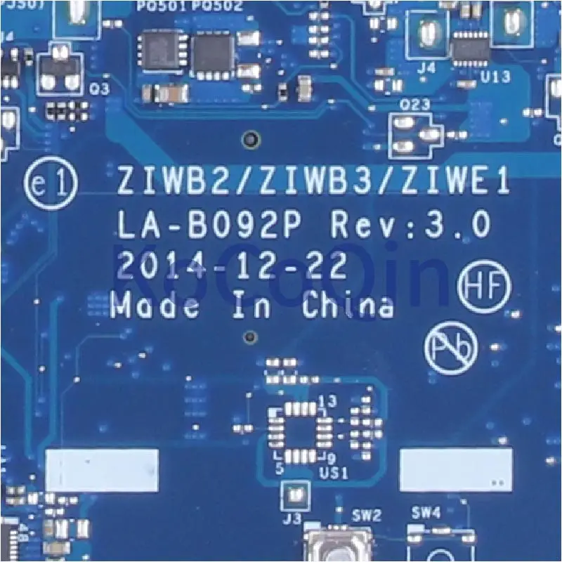 para Lenovo Ideapad B5070 I34005u Notebook Mainboard 5b20h7510511 Ziwb2 Ziwb3 Ziwe1 La-b092p Sr1ek Ddr3 Laptop Motherboard - Imagem 5