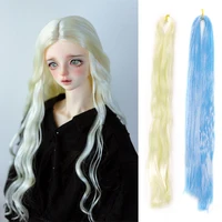 Rooting Doll Wigs Milk Silk Wigs Hair Transplant Hand-crocheted BJD/SD Doll Light Blue Gold Silver Black Doll Hair Accessories 1