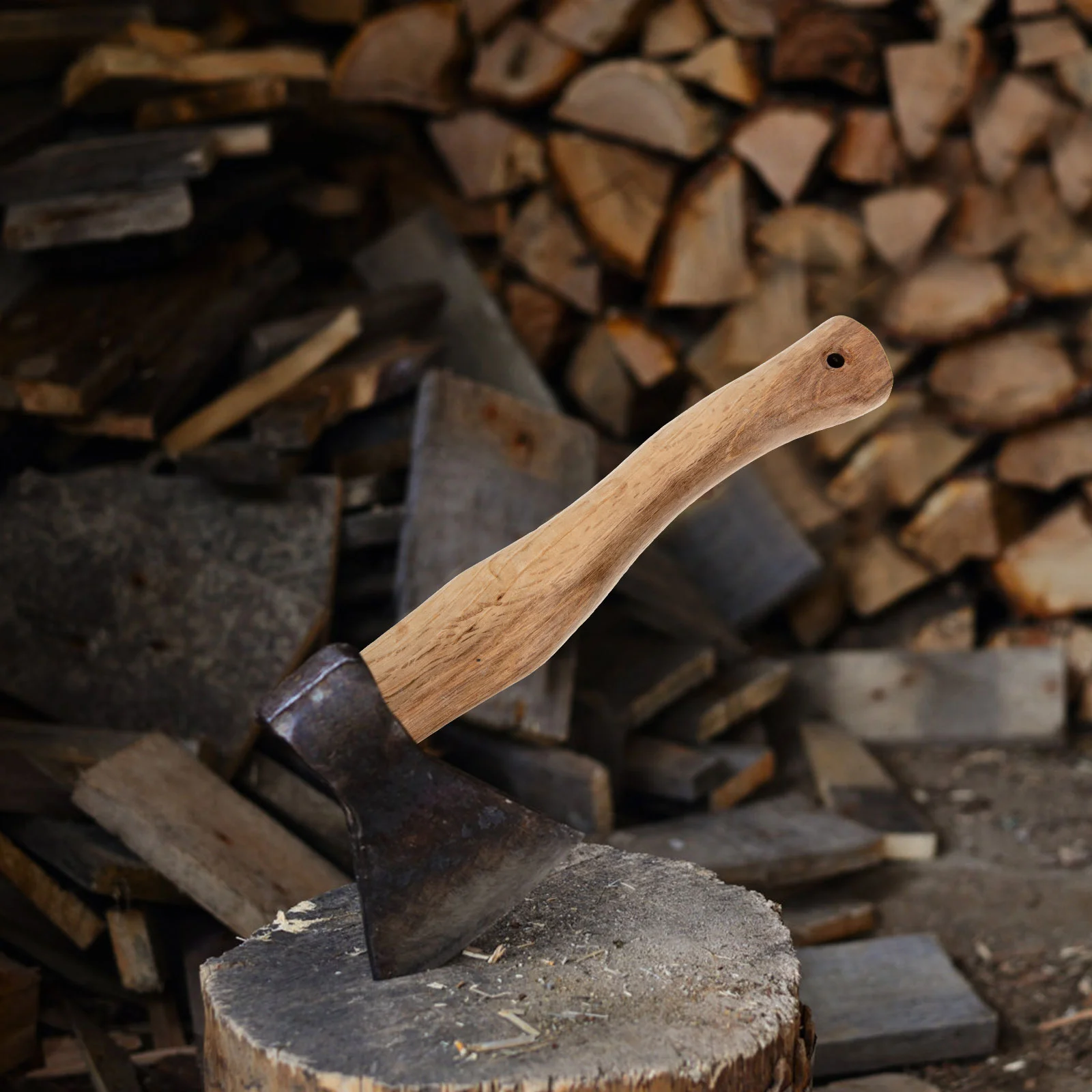 Camp Axe Handle Wooden Axe Handle Replacement Hatchet Handle Wood Grip Axe Handle Camp Axe Accessory Hammer Handle Grip 5