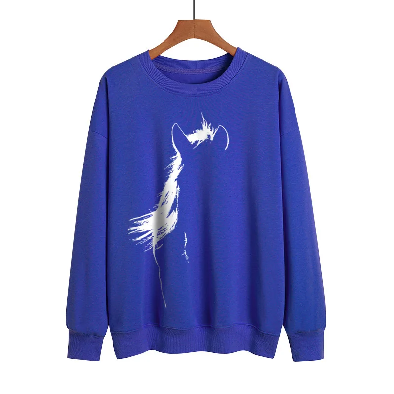 YRYT 2023 Autumn and Winter New Men's and Women's Tops Steed Printed Hoodie Trend Hot Selling Leisure Sports Hoodie