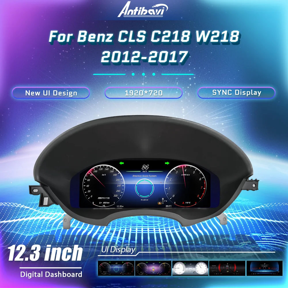 Panel de Instrumentos Digital para Benz CLS C218 W218 Años 2012-2017, Velocímetro Virtual 1