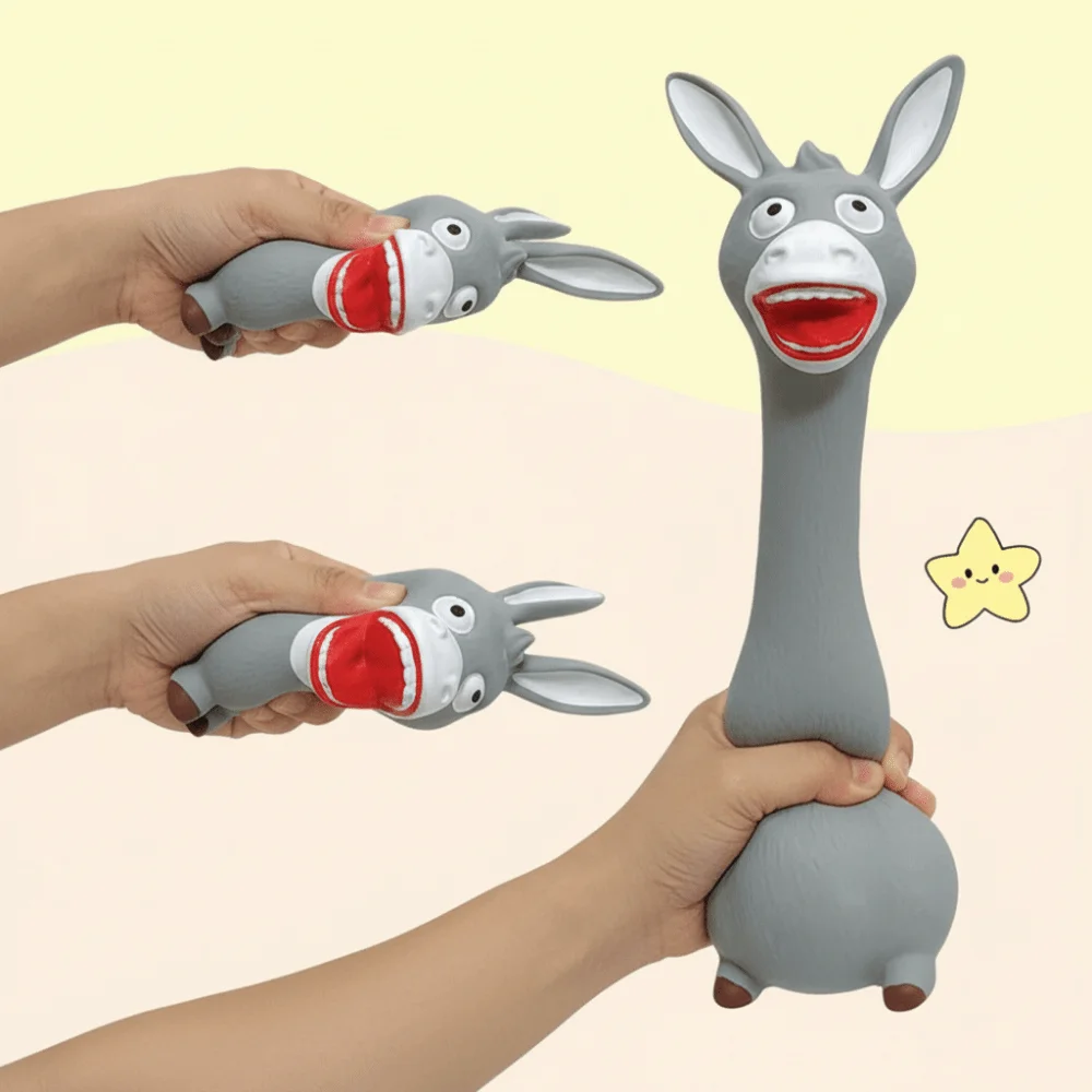 Indestructible Squeeze Toy Donkey Silicone Stress Relief Toy Slow Rising Soft Material Donkey Shape Squeeze Toy For Kids