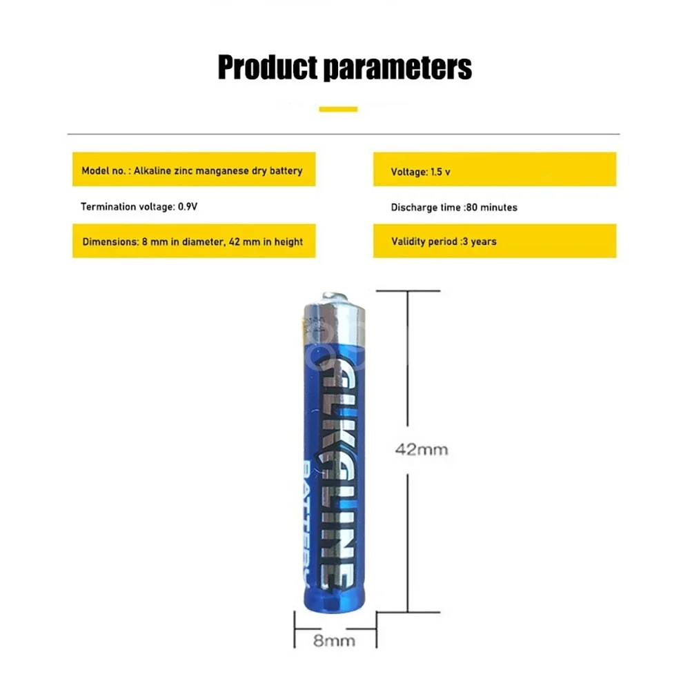 4Pcs AAAA LR61 AM6 Alkaline Battery Disposable Battery E96 LR8D425 MN2500 MX2500 4A for Bluetooth Earphone Alarm Clock Computer Tester