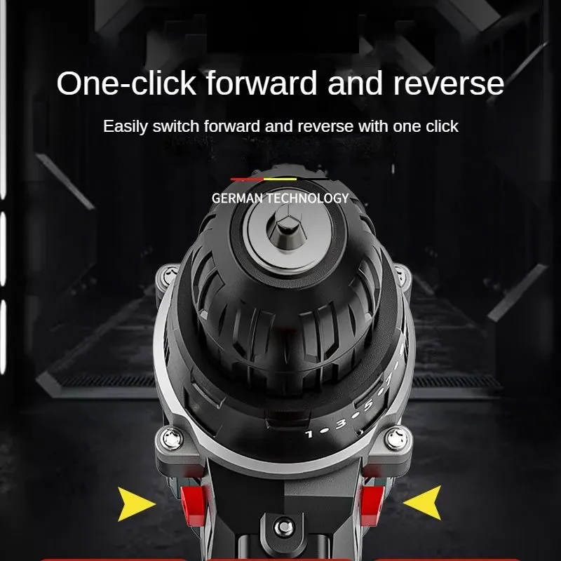 16.8V cordless impact drill 650W high-power electric drill lithium battery dual speed 150 torque electric screwdriver power tool 4