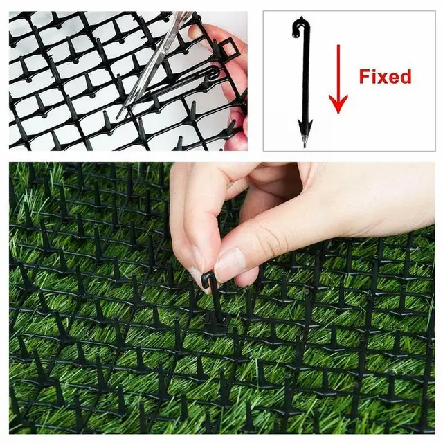 2/4M Garden S Mats Anti Dogs Repellens Mat Prickle Dog Folyamatosan Ásni A Kerítést Tüskék Háló Elutazó Csíkok E2U5 - Image 4