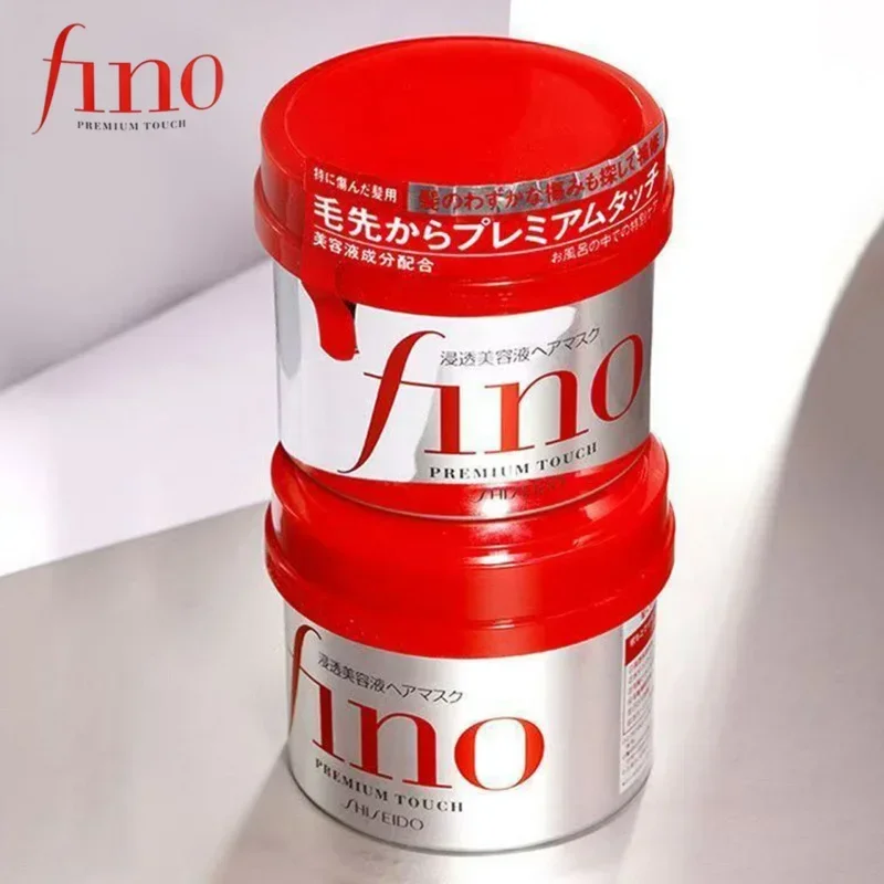 2PCS FINO Japan Adult Hair Mask Squalane of Plant Origin Glutamic Acid 8.11oz for Normal Hair hair mask