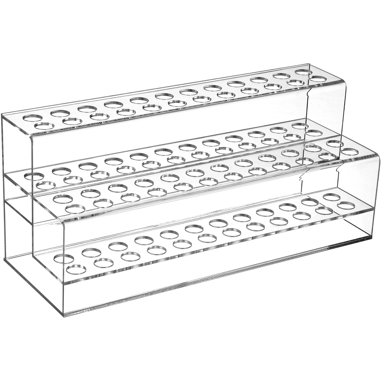 Acrylic Pen Holder Large Capacity Pencil Display Stand Crayon Paintbrush Storage Shelf Desktop Organizer School Office Access pen holder,desk organizer,pen and brush holder,desk storage rack,brush holder