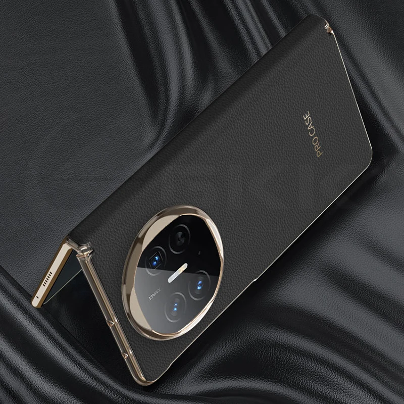 For Magsafe Wireless Charge Leather Case For Huawei Mate X6 Magnetic Hinge Prote