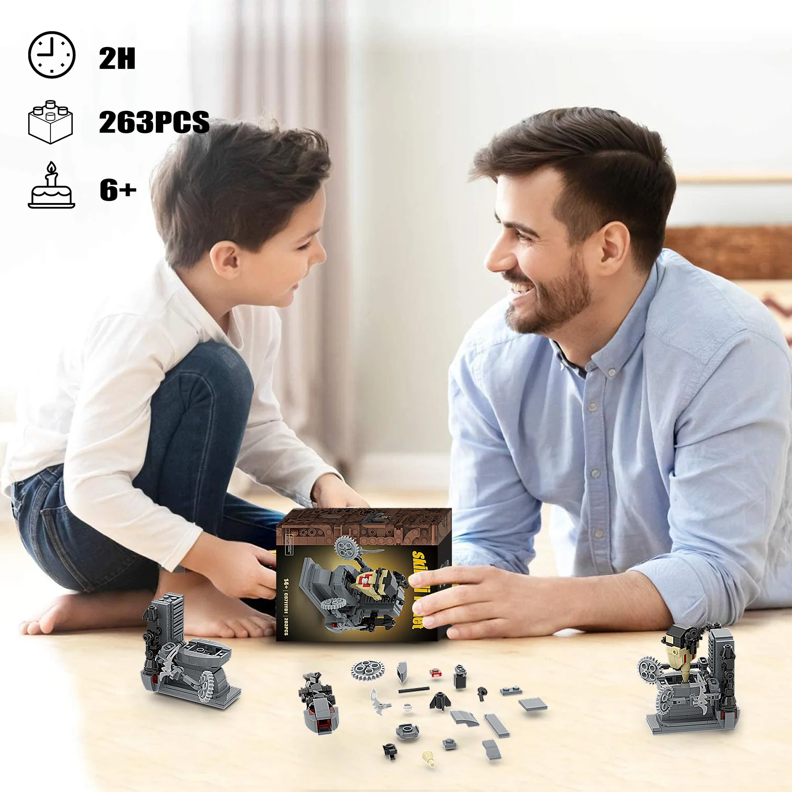Building Block Toy Skibidi Toilet Man vs Monitor Building Blocks The Audio and Camera Man Toys for Kids Adults Game Fans 127/263 PCS