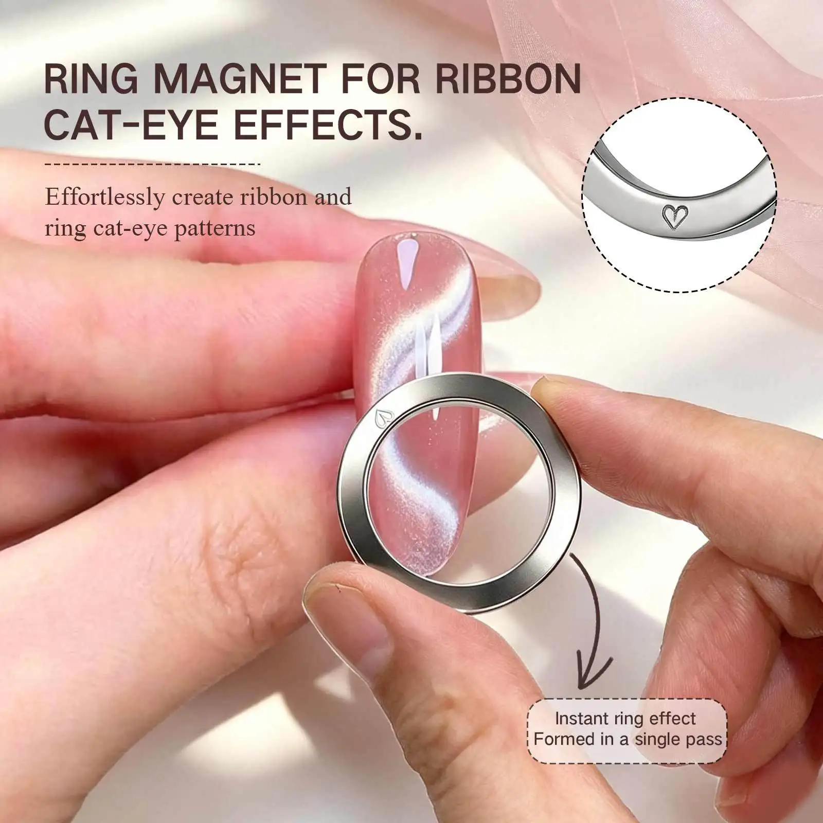 Circular Magnet Wand for Ribbon Nail Art – Easy-to-Use Manicure Accessory