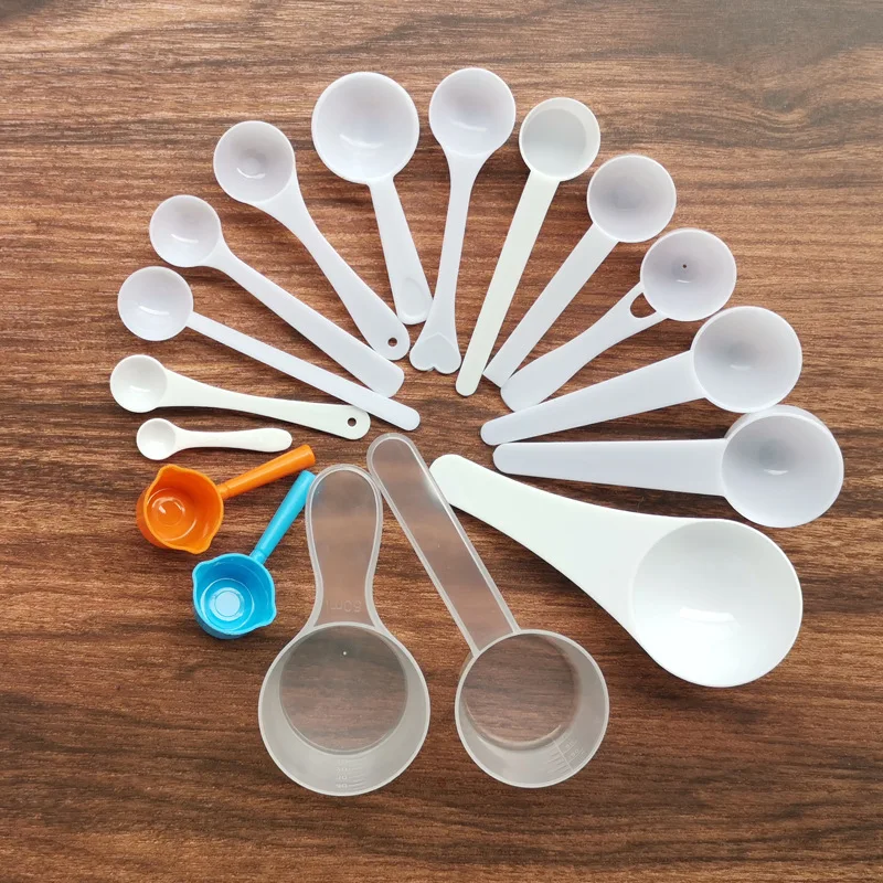 

20/25/30g 50/60ml Plastic Measuring Cup Coffee Spoon with Scale Baking Utensils Milk Powder Kitchen Laboratory Liquid Spoon