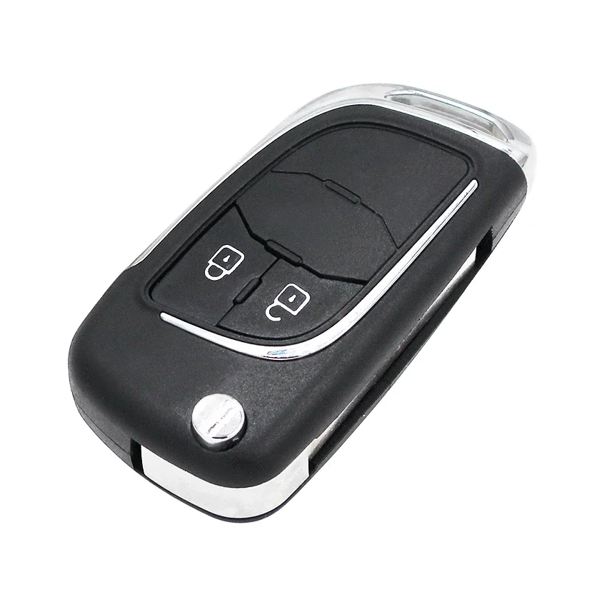 2 Button Modified Flip Folding Key Shell case fob for Chevrolet Aveo Cruze Orlando Trax Uncut HU100 Blade