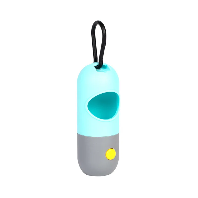Portable Dog Poop Bag Dispenser Waste Bag Holder with LED Light Outdoor Dogs Trash Dispenser Garbage Hanging Storag Box dog poop bag dispenser