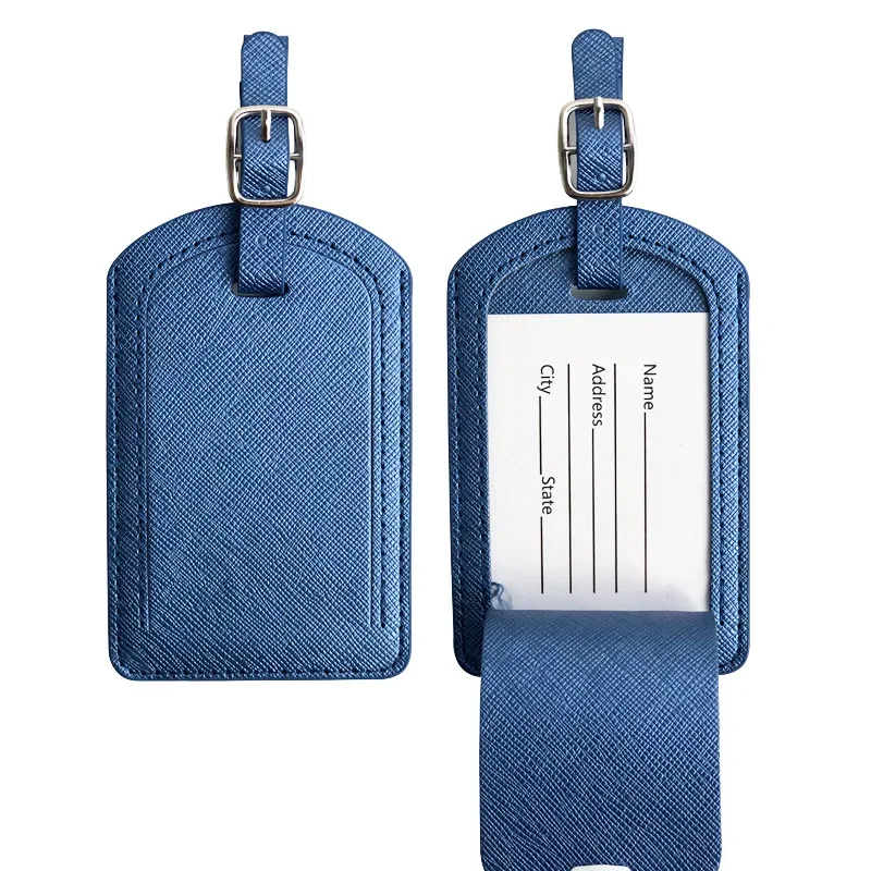 1PC Etichette per bagagli portatili Etichetta identificativa per valigia in pelle PU Etichetta per bagagli Etichetta per borsa Nome ID Indirizzo Tolare Carta per passaporto da viaggio  1524