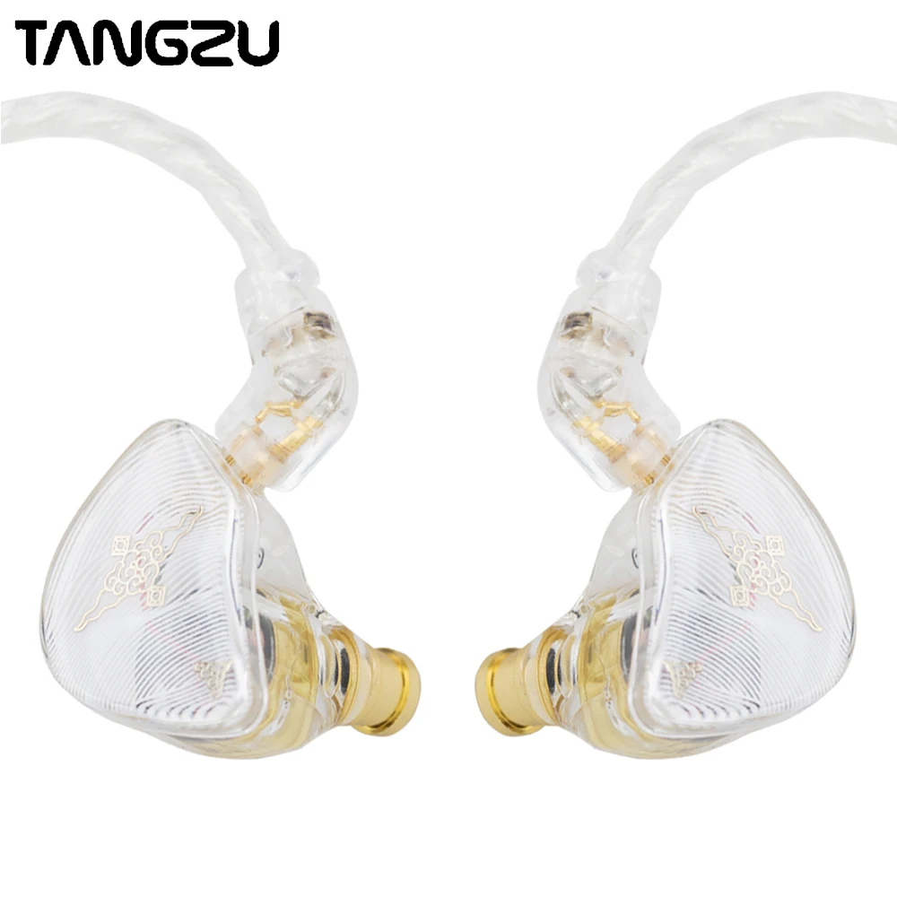  Linsoul TANGZU Wan'er S.G HiFi 10mm Dynamic Driver PET  Diaphragm in-Ear Earphone with Ergonomic Shape, Detachable 2Pin OFC Braided  Cable for Audiophile Musician DJ Stage (White, Wan'er S.G) : Electronics