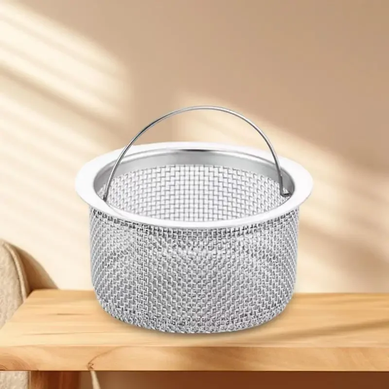 Kitchen Sink Stainless Steel Filter Sewer Mesh Strainers Disposable Sink Filter Mesh Bags Bathroom Floor Drain Hair Waste