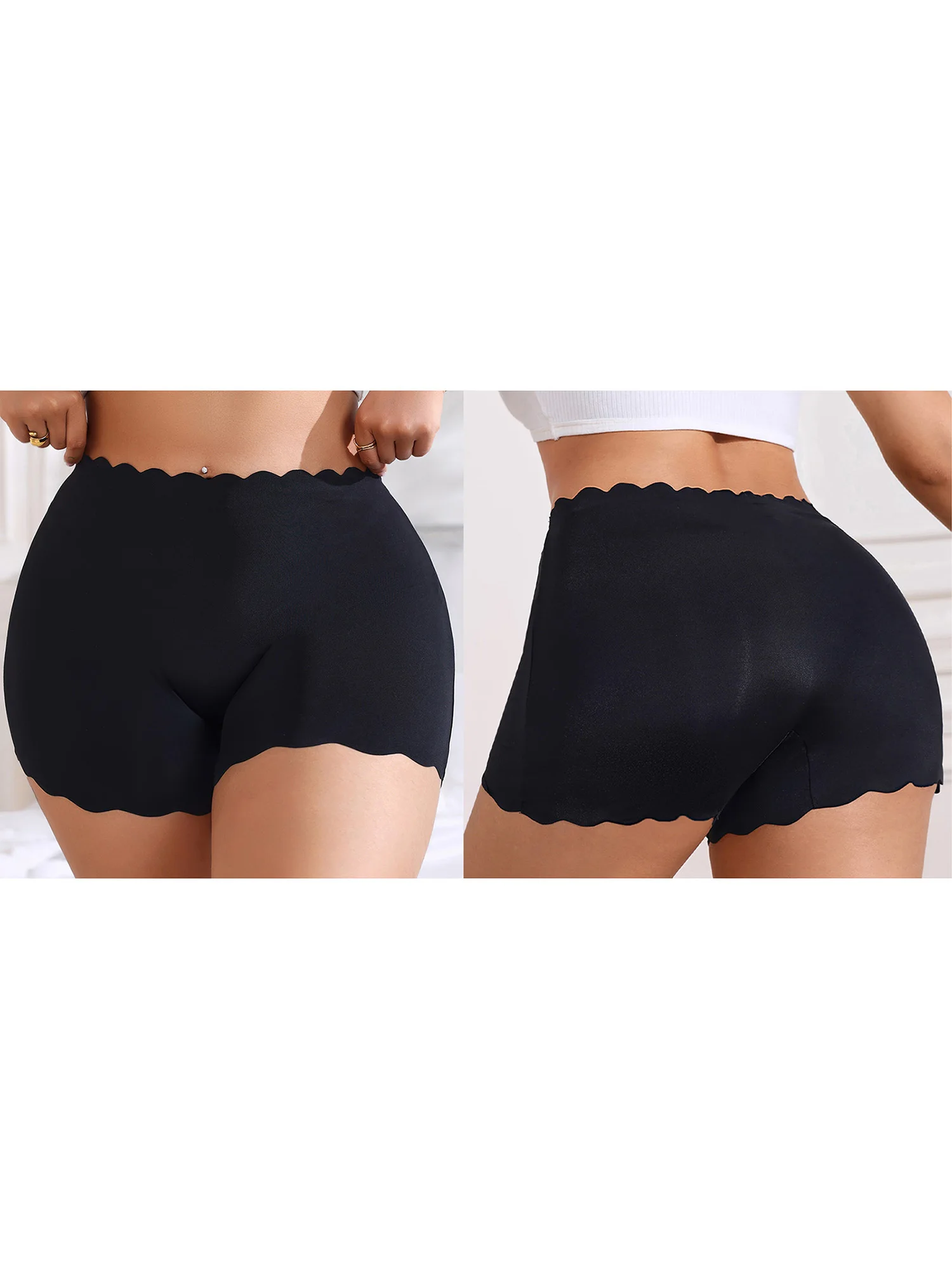 Women s Seamless Safety Shorts Soft Stretch High Waist Boy Shorts Underwear for Under Dresses and Skirts with Comfortable Fit