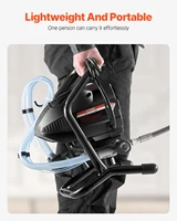 SucceBuy Pulvérisateur de peinture sans air sur pied, pulvérisateur sans air à haute efficacité 650 W, tige d'extension de machine de pulvérisation de peinture électrique 3000 PSI 6