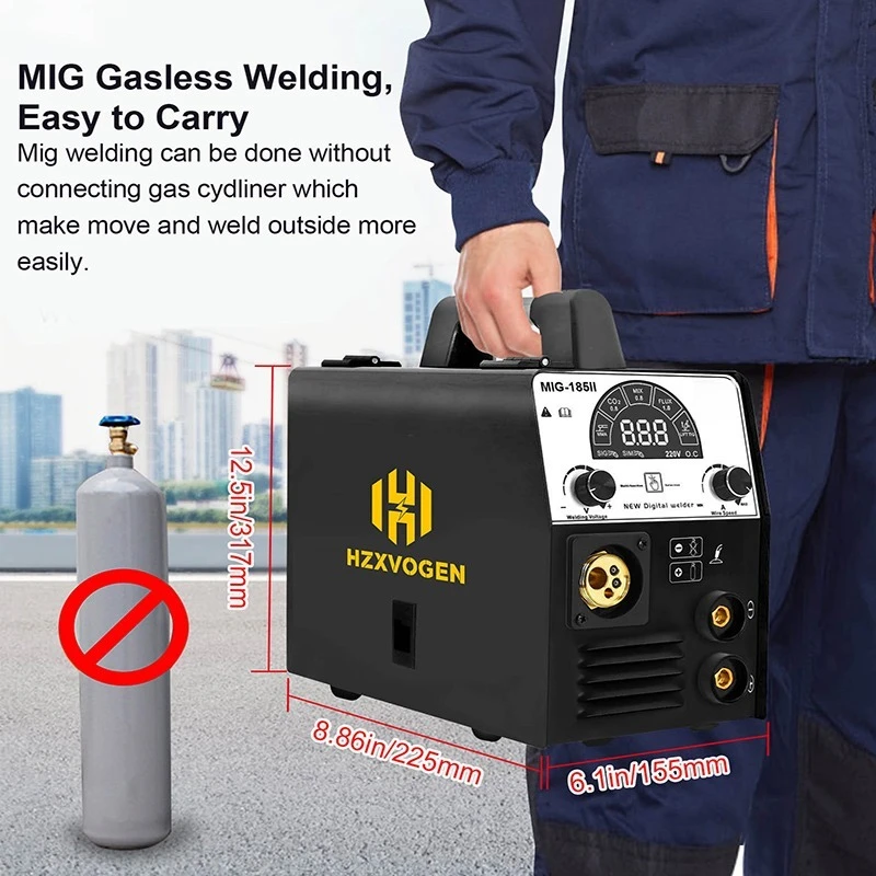Two protection welding machine, gas free self-protection welding machine
