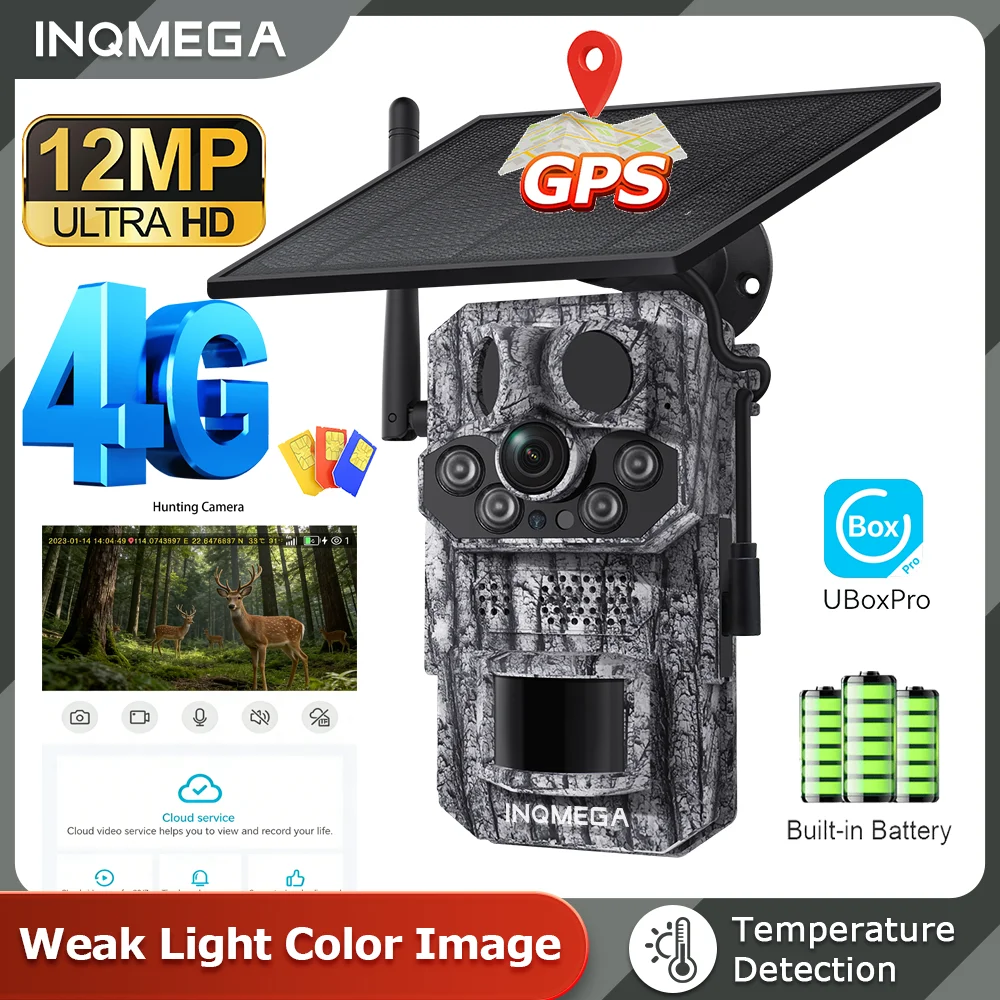4G Trail Camera HD Video 12MP Images PIR Super-Fast Reflex Trigger Night Vision Wildlife Camera with APP Infrared Camera 1