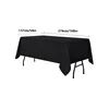 Black Rectangular Tablecloth - 54 x 108 inches - Disposable Tablecloths for Meals, Parties and other Occasions 3