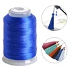 350M/roll Colorful Ice Silk Tassel Line 0.2MM 3-strand Winding Rayon Mercerized DIY Handmade Superfine Durable Sewing Threads 5
