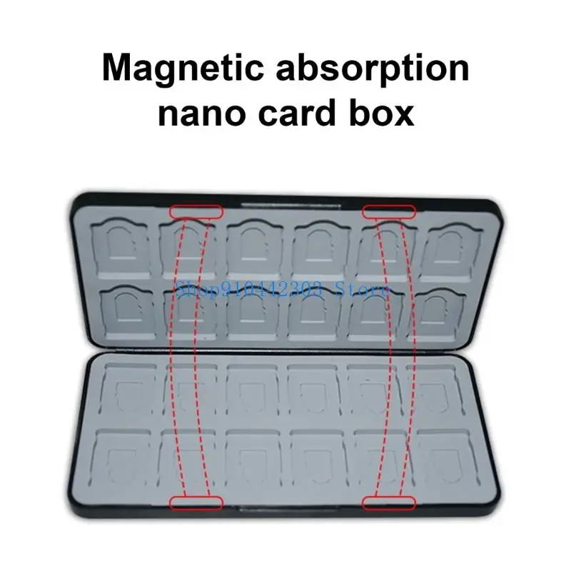 L4MD Leichte Speicherkartenspeicher -Organisatoren für 24 SDTF- und MicroSDs -Karten Magnetische Schließungen tragbarer Fall – Detail 10