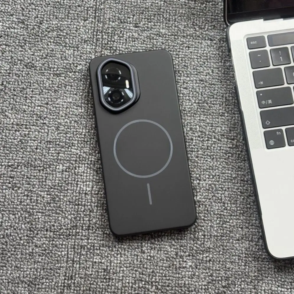 Sleek Magnetic Wireless Charging Protective Case - Hard PC Back Cover