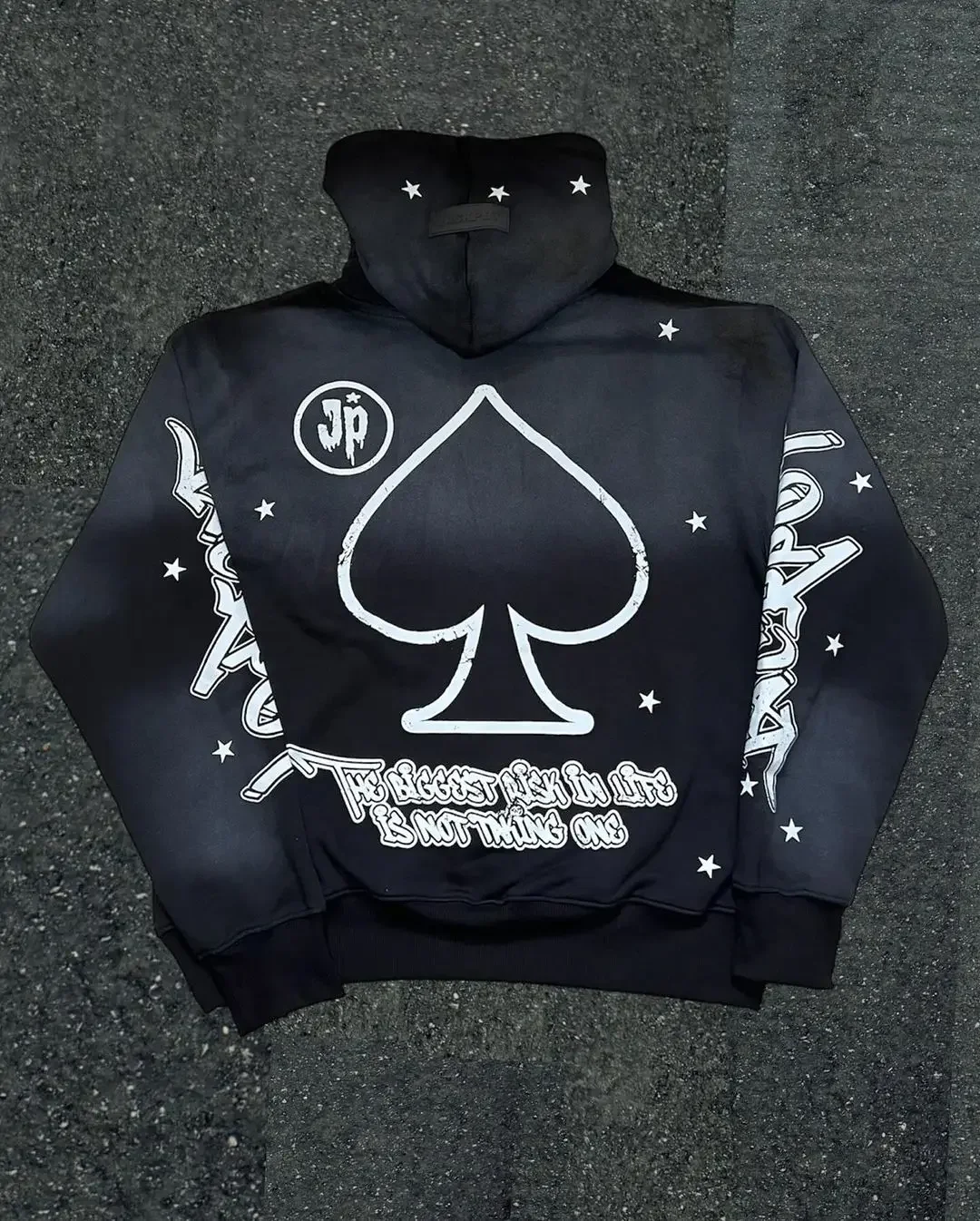 Y2K New Gothic Printed Hoodie Retro Two-piece Set Men's and Women's Trend Clothing Hip-Hop Cotton Punk Casual Low-Waist Pants 6
