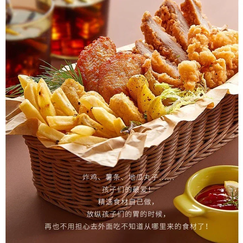 Multifunctional fryer household small fryer electric mini small oil-saving fried chicken constant temperature