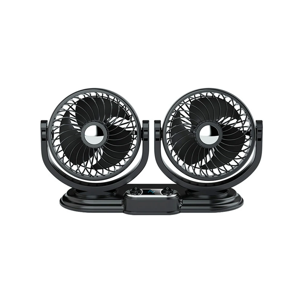 

Cooler Cooling Rotation Degree Rotation Double Head Car Fan Fast Cooling And Energy Efficient Part Name Cable Length