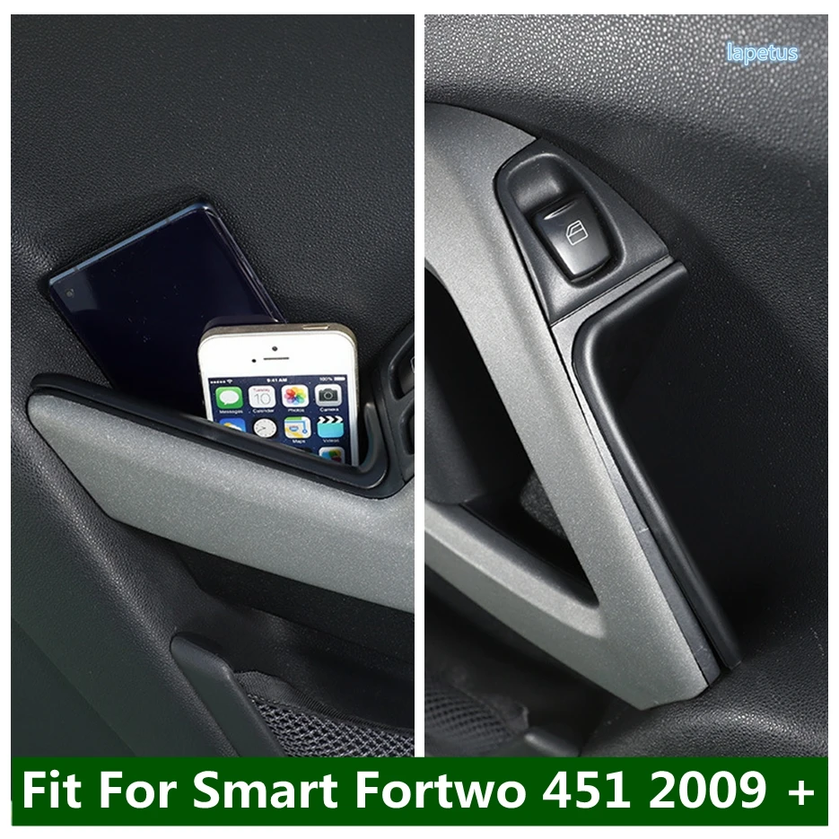 Maniglia Interna Della Porta Bracciolo Portaoggetti Vassoio Portaoggetti Scatola Portaoggetti Accessori Per Lo Styling Dell'Auto Per Smart Fortwo 451 