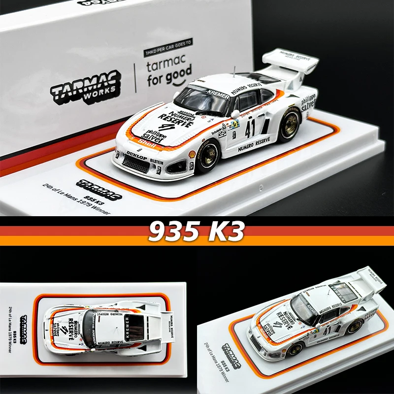 

TW In Stock 1:64 935 K3 24h LeMans Germany Diecast Diorama Car Model Collection Miniature Toys Tarmac Works