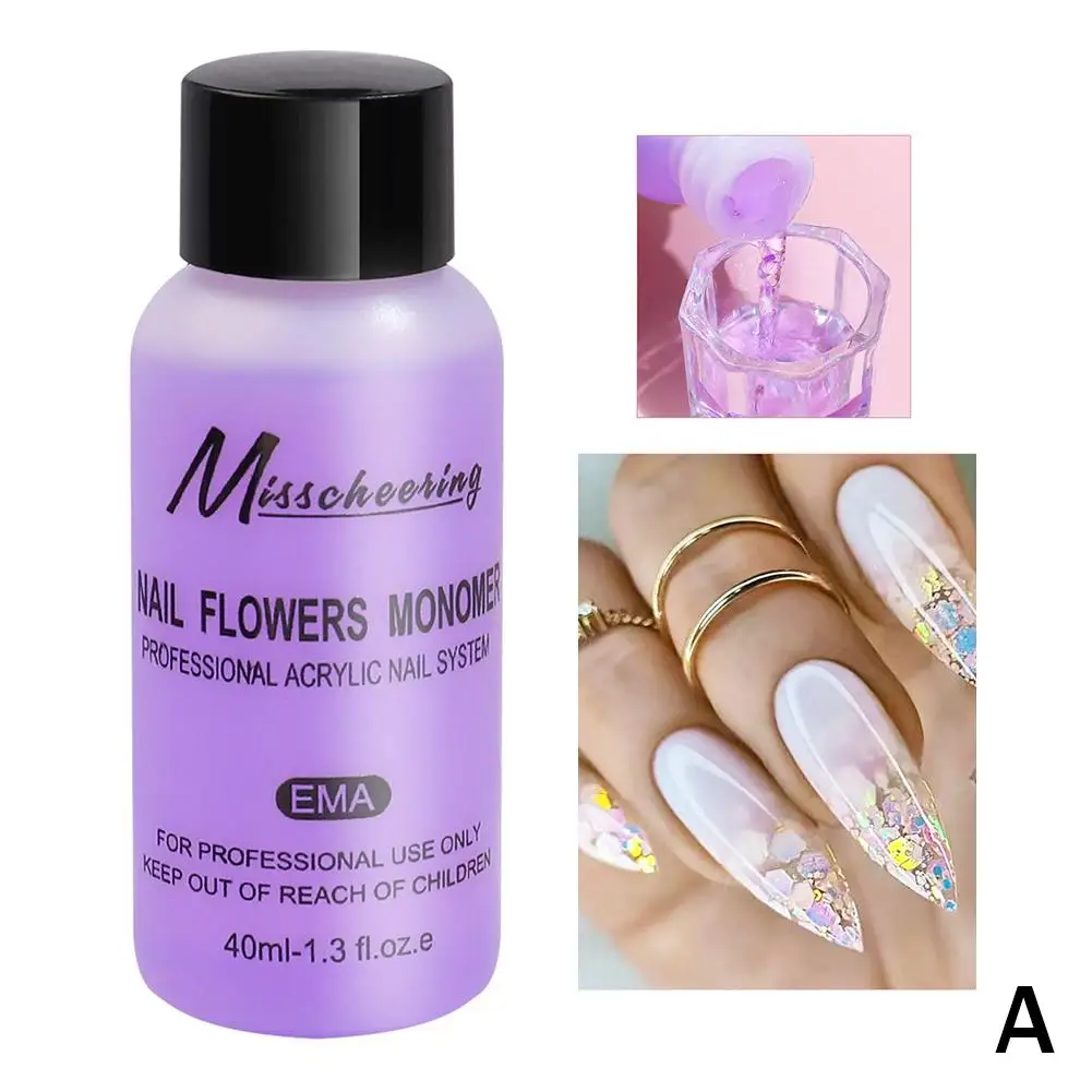Acrylic Liquid Monomer Nails Art Carving Extension Acrylic Powder Crystal Liquid Manicure Tool 40ml W4l0 manicure tools,nail acrylic liquid,nail tools