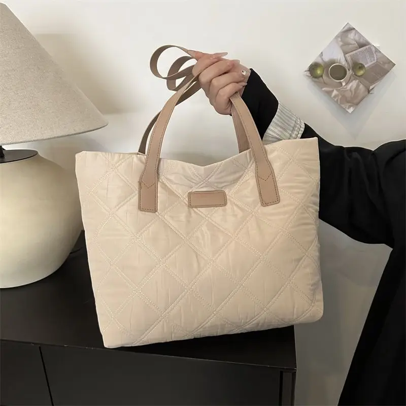 

Сумка на плечо женская, вместительная сумка-тоут, новинка 2024, осень/зима, модная ручная сумка через плечо для женщин, сумка-тоут