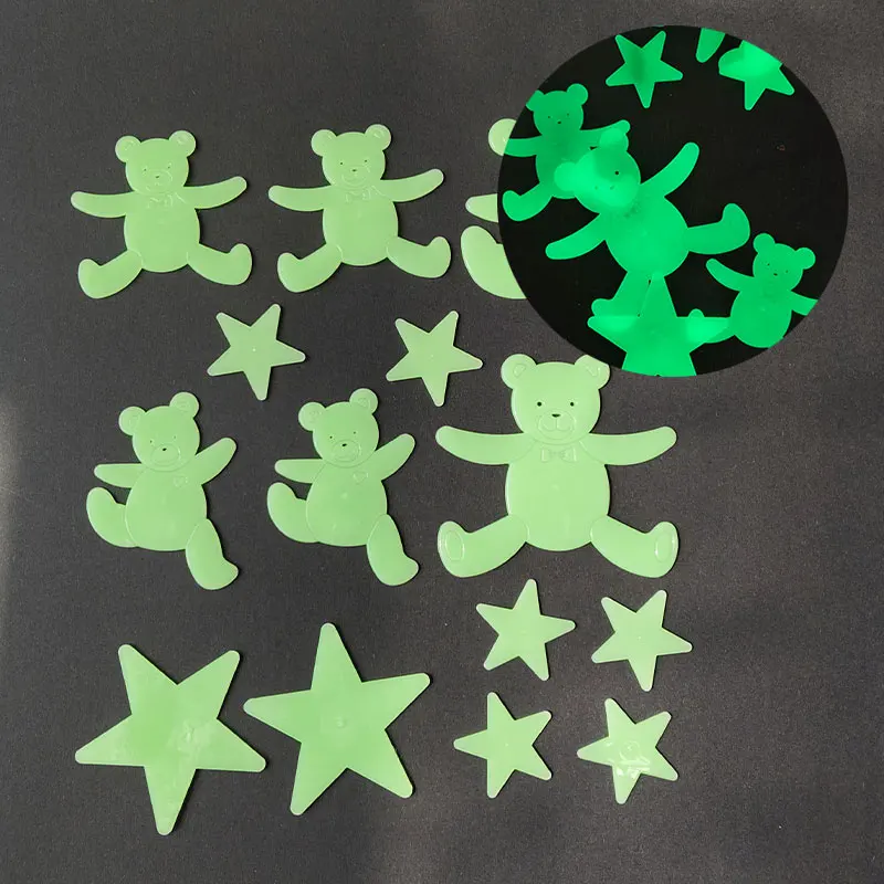 Luminous Wall Sticker Various Animals Pattern Glow in the Dark Room Decoration Fluorescent Decor Home and Garden