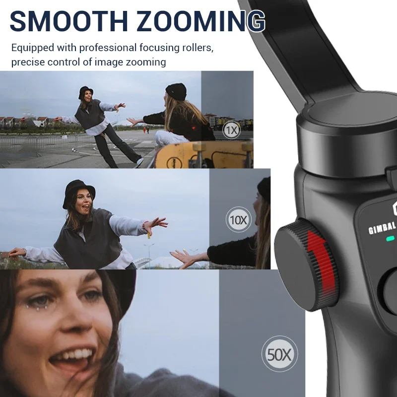 3 Axis Gimbal Stabilizer for Smart Phones APP Supported Face Tracking Wheel Zooming Auto Shot Panoramic Photos handheld gimbal stabilizer gimbal stabilizer handheld gimbal