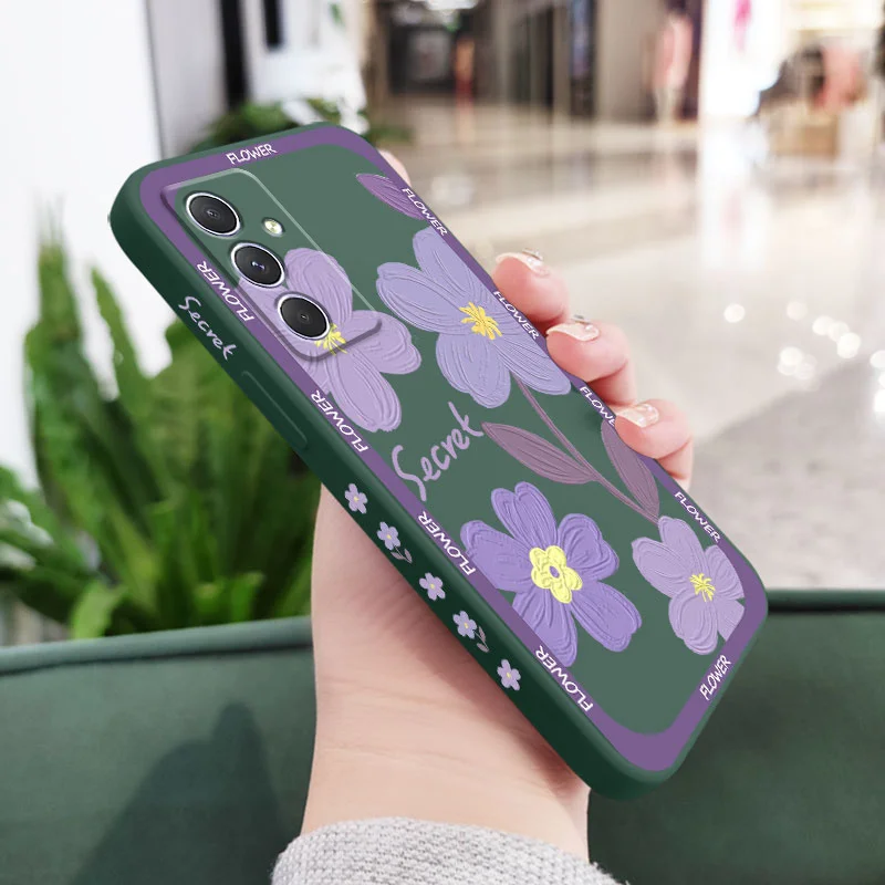 Vibrant Purple Flower Phone Case - Artistic Floral Design