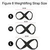 Cotton 7mm Thickened Figure 8 Weightlifting Belts Bands Anti-Slip Deadlift Powerlifting Straps Pull-ups Hand Protection 6