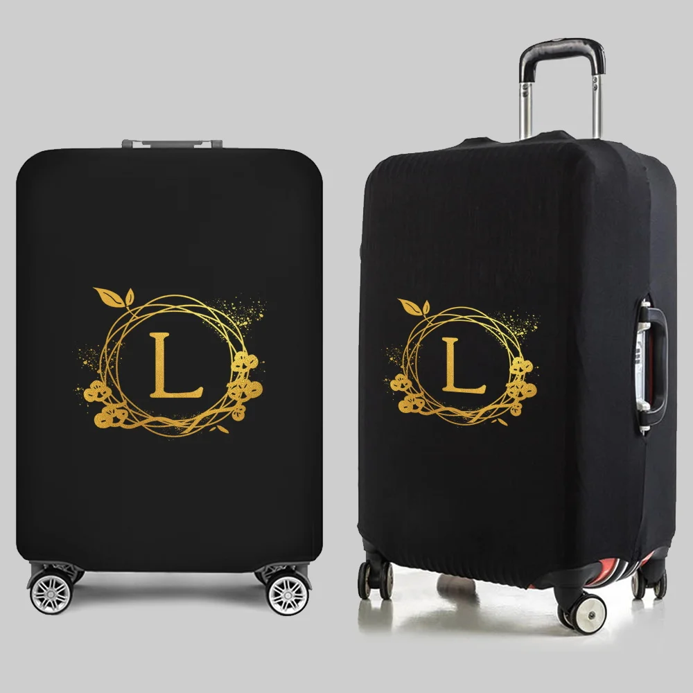 Elastic Luggage Protective Cover Letters Wreath Series Travel Accessories  Trolley Duffle Protection Case for 18-32 Inch Suitcase - AliExpress