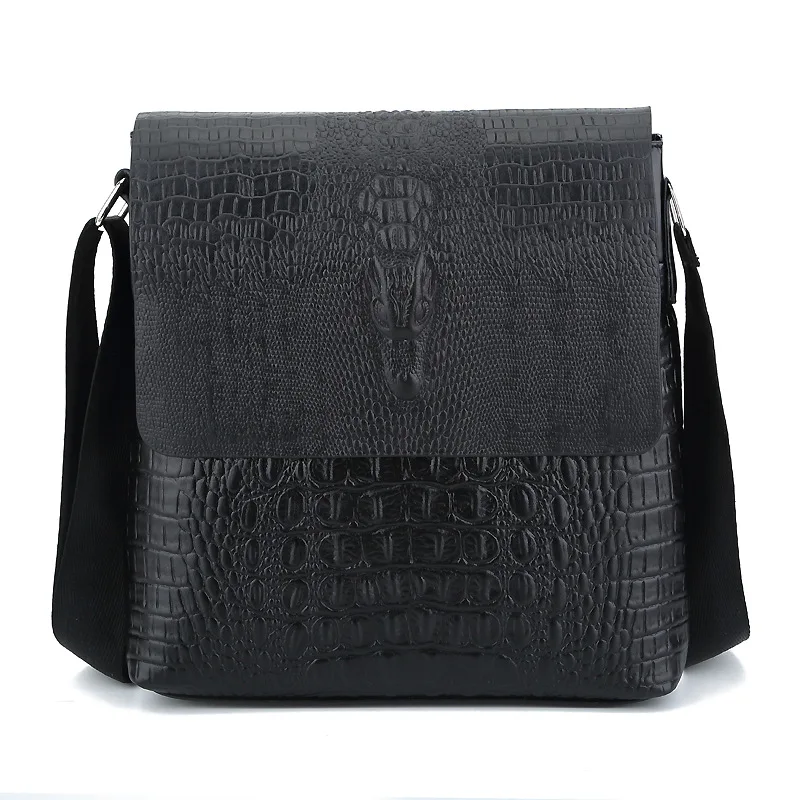 

Peaker Alligator Pattern Men's Shoulder Bag Men's Bag For Phone Men Husband Handbag Leather Waterproof Messenger Bag