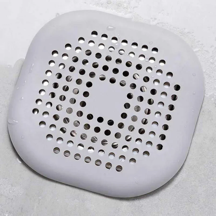 Square Silicone Floor Drain Sticker Bathroom Sewer Hair Filter Drain Cover Home Bathroom Floor Drain Mat Hair Stoppers 4