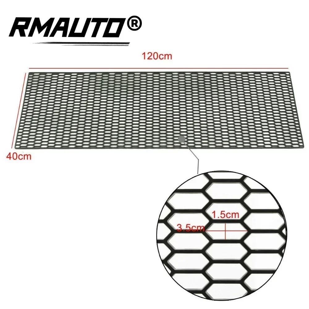 120x40cm Universal Car Air Intake Racing Honeycomb Mesh Hex Mesh Grill Net Spoiler Bumper Vent Racing Grill ABS Plastic Body Kit