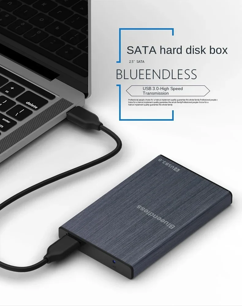 External Aluminum Enclosure For Hard Drive Disk Portable Usb 3.0 Sata Hdd Case 2.5" Inch HDD Boxes