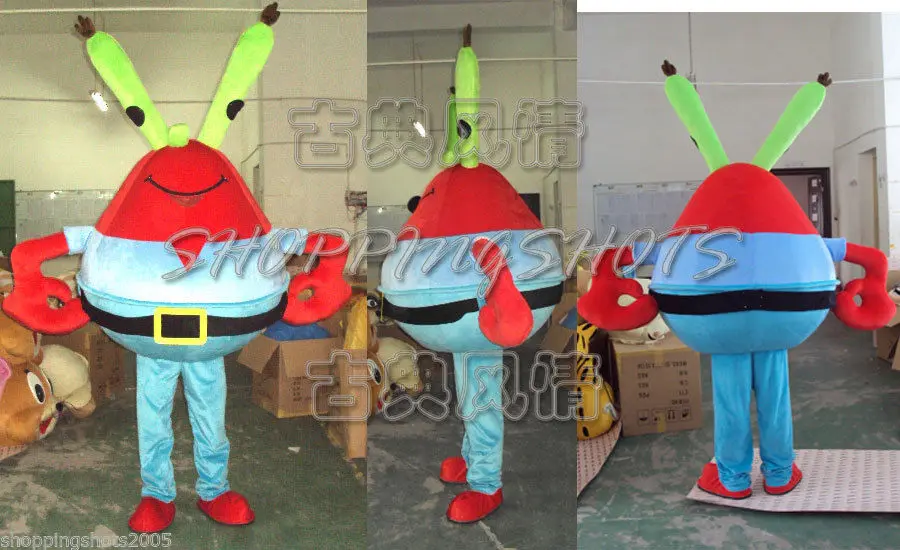 

New Adult Halloween Christmas Crab Mascotte Fancy Cartoon Mascot Costume Plush Fancy Dress Mascot Costume