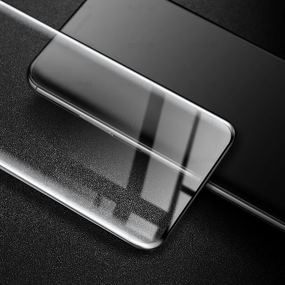 4-in-1 9D Curved Full Cover Tempered Glass Screen Protector with Lens Film