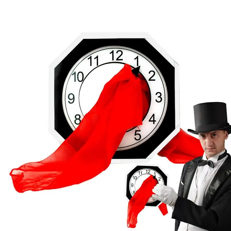 

Through Magic Prop Acrylic Scarf Penetrating Clock Magic Wand Clock High Transparency Multiple Penetrations Magic Prop Without