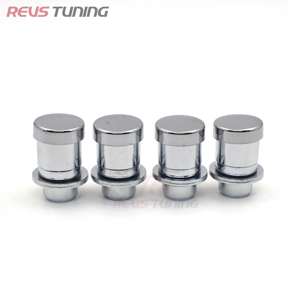 4PCS Chrome M12 1.5 37mm Steel Car Wheel Lock Nuts For Toyota