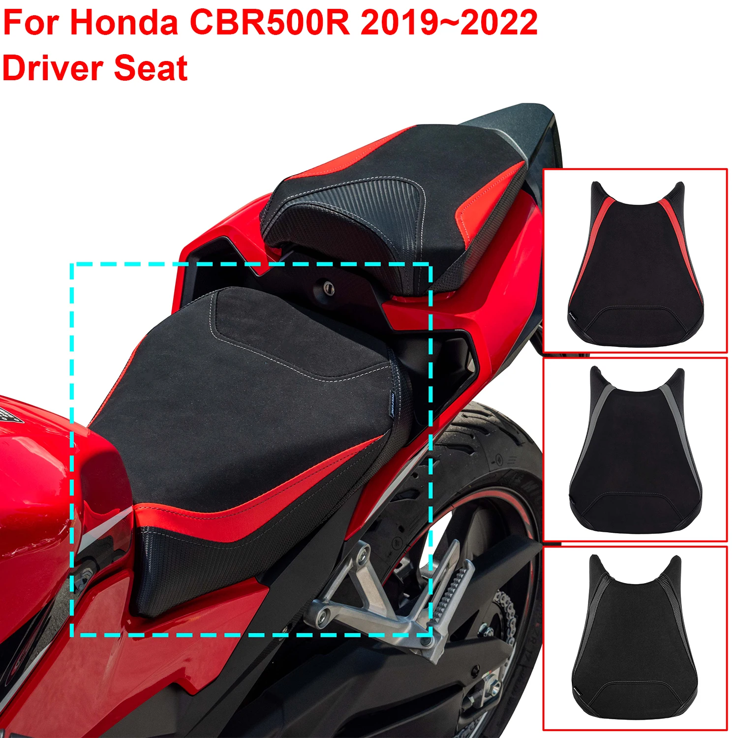 

For Honda CBR500R CBR 500R 2019 2020 2021 Front Rider Driver Solo Seat Cowl Cushion Pad Synthetic Leather Breathable Hot Release